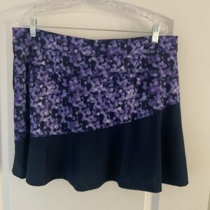 PGA Tour Pickleball Asymmetrical Purple and Black Skort XXL & Free Purple tank